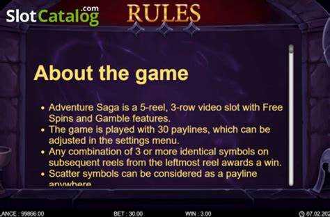 Adventure Saga Slot Review